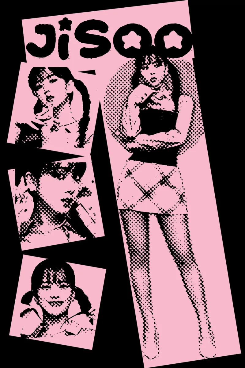 Jisso Halftone K-pop poster da igoshdesigns
