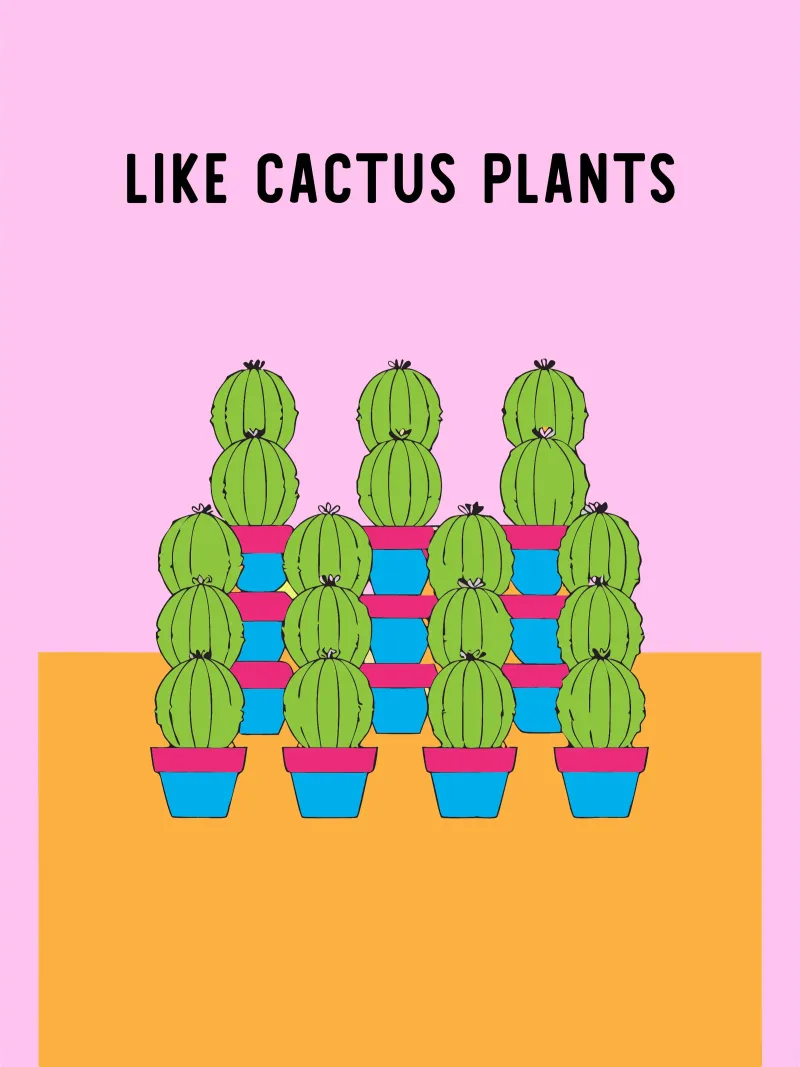 Mi piace il cactus pellicola backlit da OUR SHOP