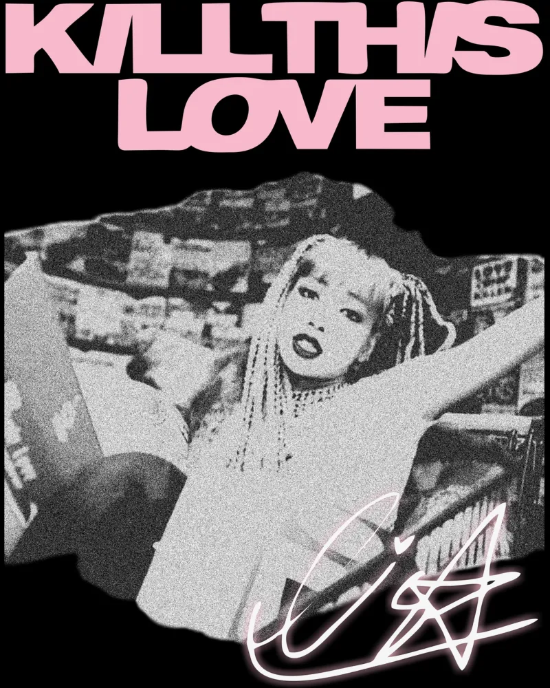 Dood deze liefde Lisa K-pop canvas met Baklijst van mannys_artt