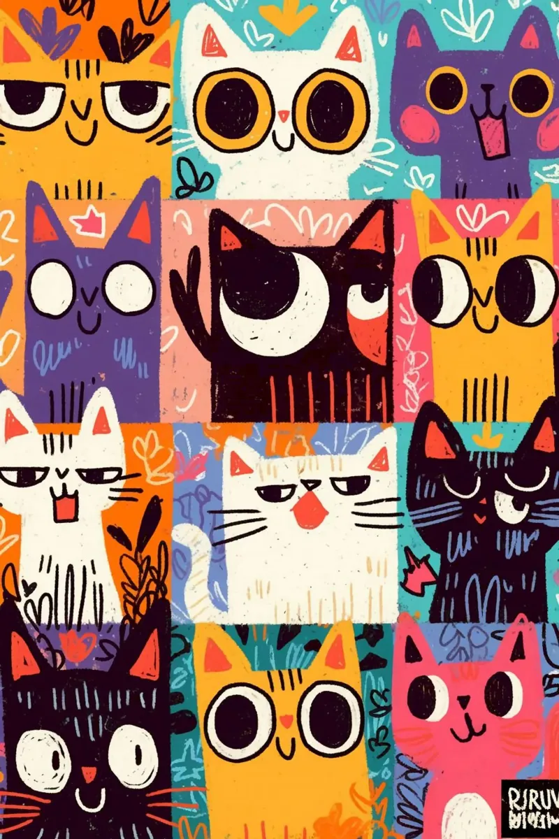 Mischievous cat poster da sunity