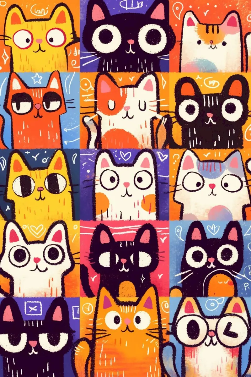 Mischievous cat posture poster da sunity