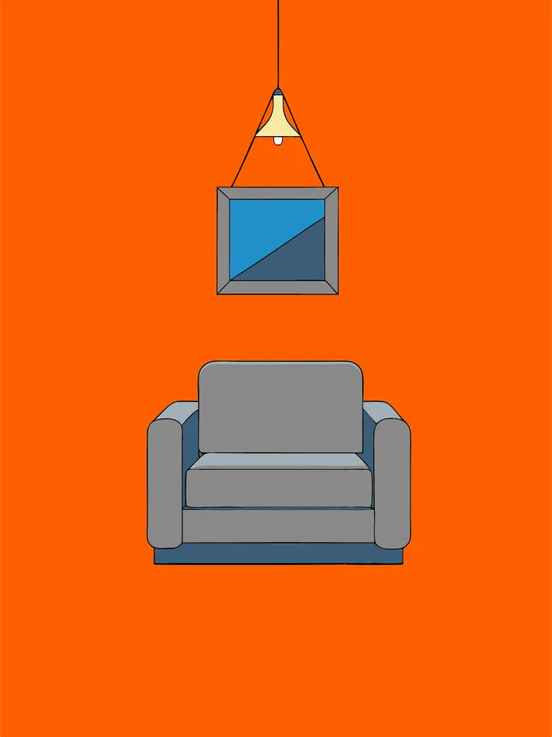 Sedie e lampade poster con telaio in plastica da OUR SHOP