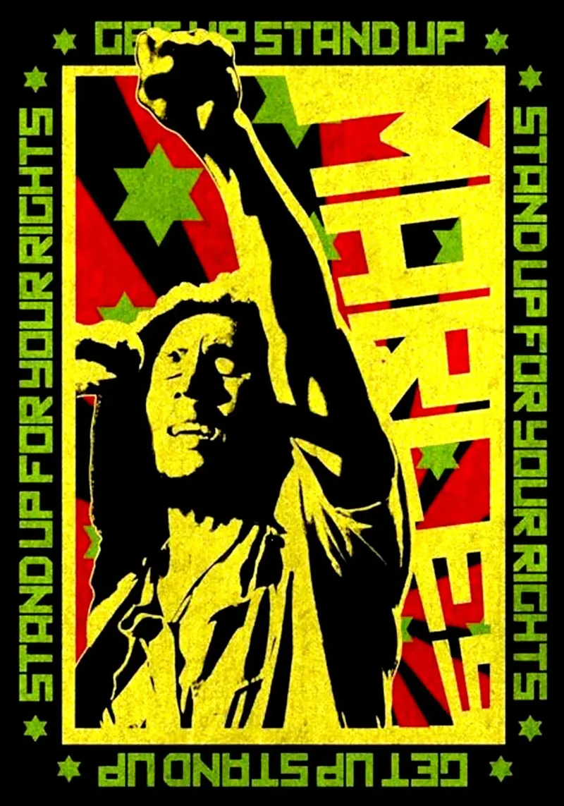 Bob Markeyy Rock Steady canvas with Floater frame by eliouxence