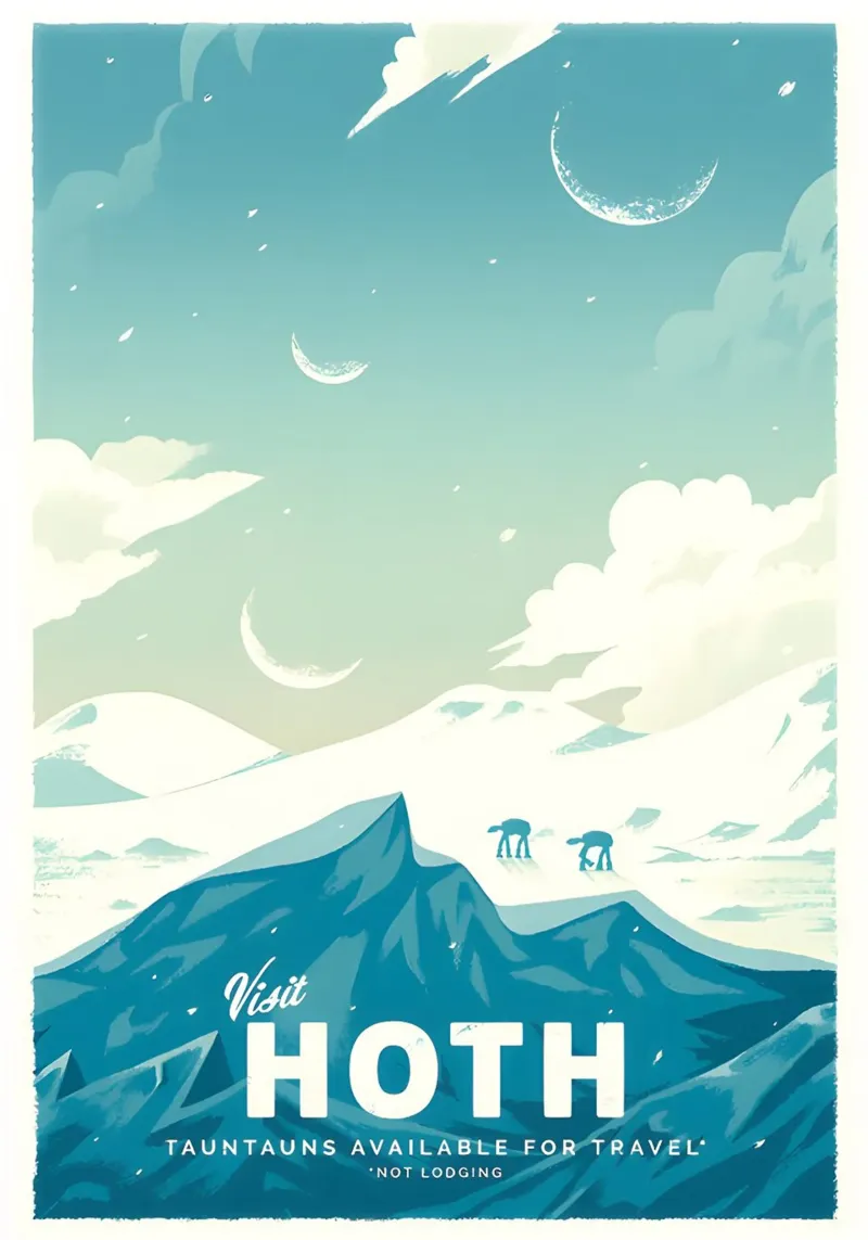 Visita Hoth tela con Cornice a cassetta da hanna shop