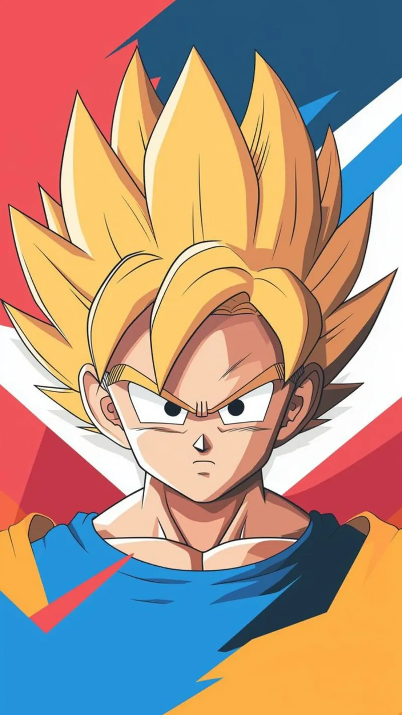 Son Goku Saiyan - Dragon Ball Classico poster con telaio in alluminio da sophielouise.designs