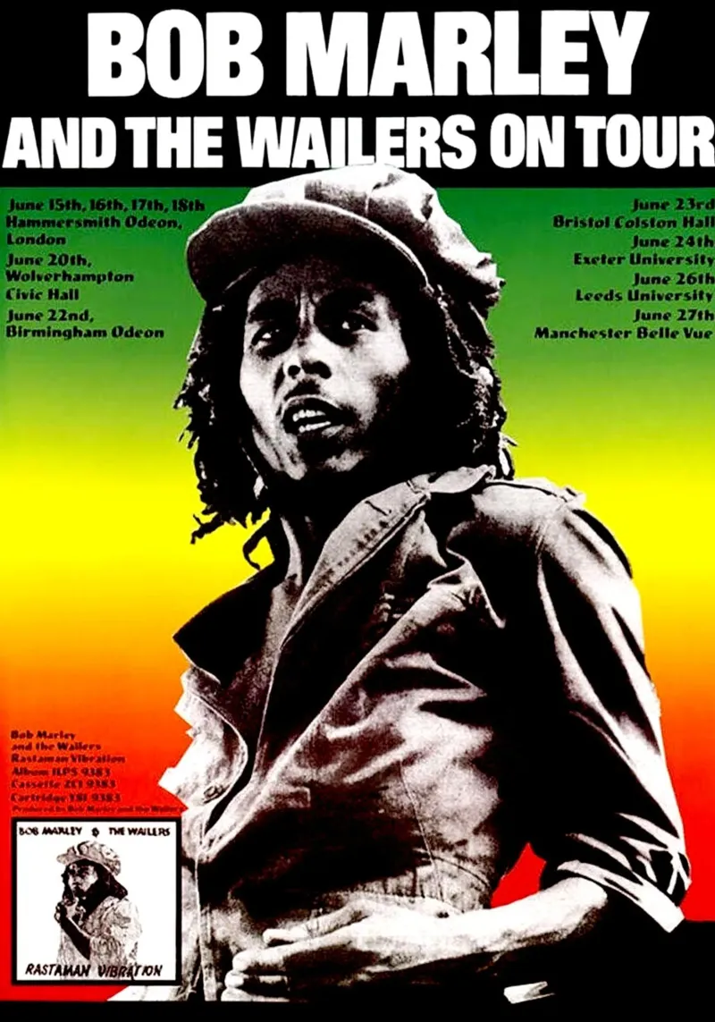 Bob Marley e i Wailers in tournée tela con Cornice a cassetta da eliouxence