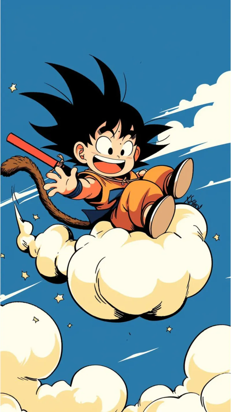 Ragazzo super carino - Dragon Ball Z poster con telaio in legno da sophielouise.designs