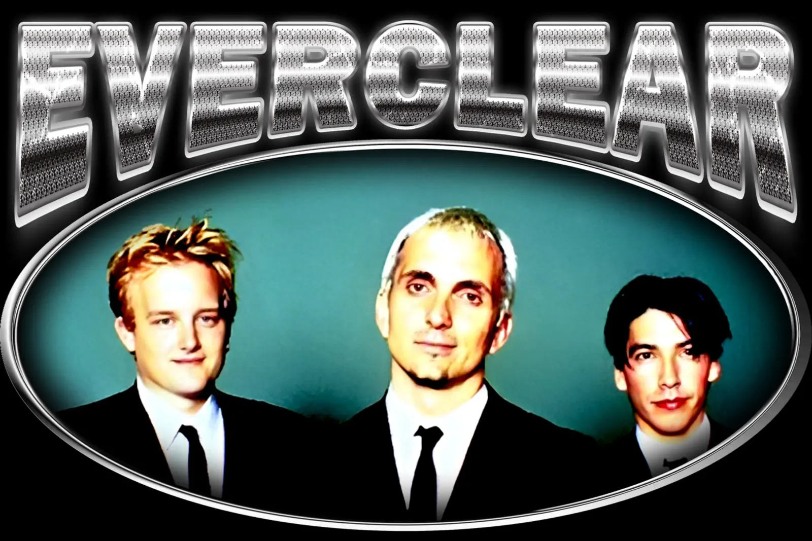 Everclear Grunge-Punk poster con telaio in alluminio da imstildreaming