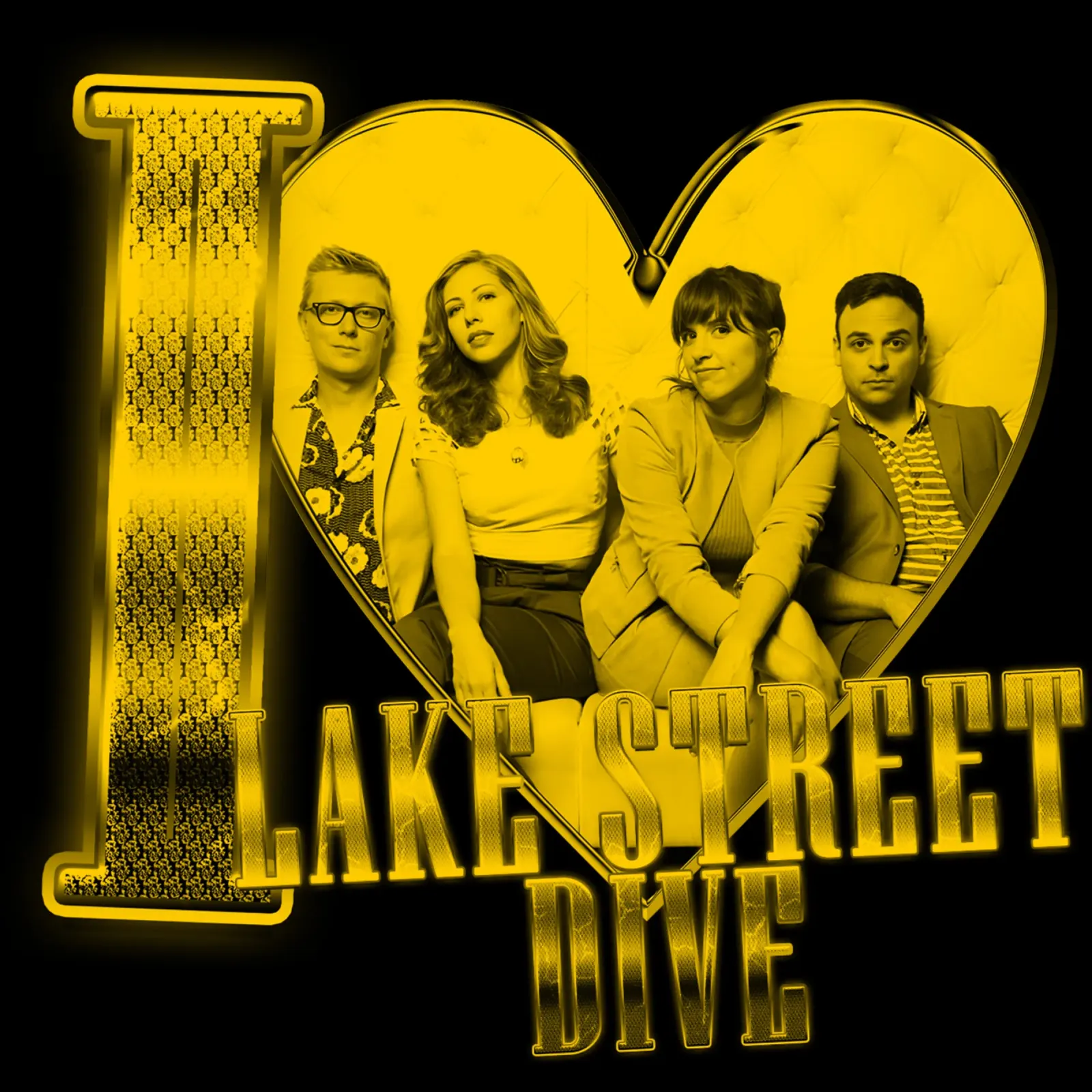 Amore lago strada Dive Indle pop tela con Cornice a cassetta da skurtow