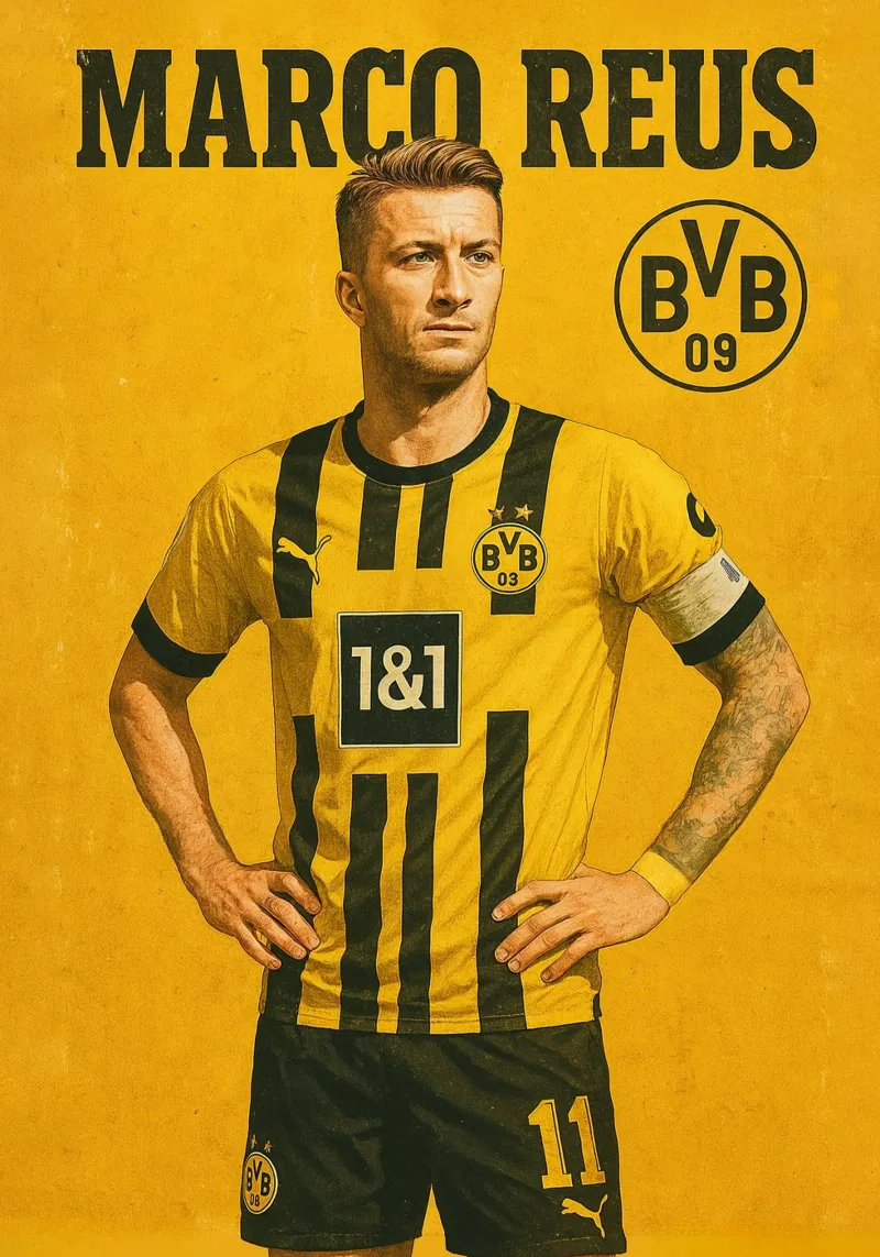Marco Reus poster da Cyberpunk Canvas