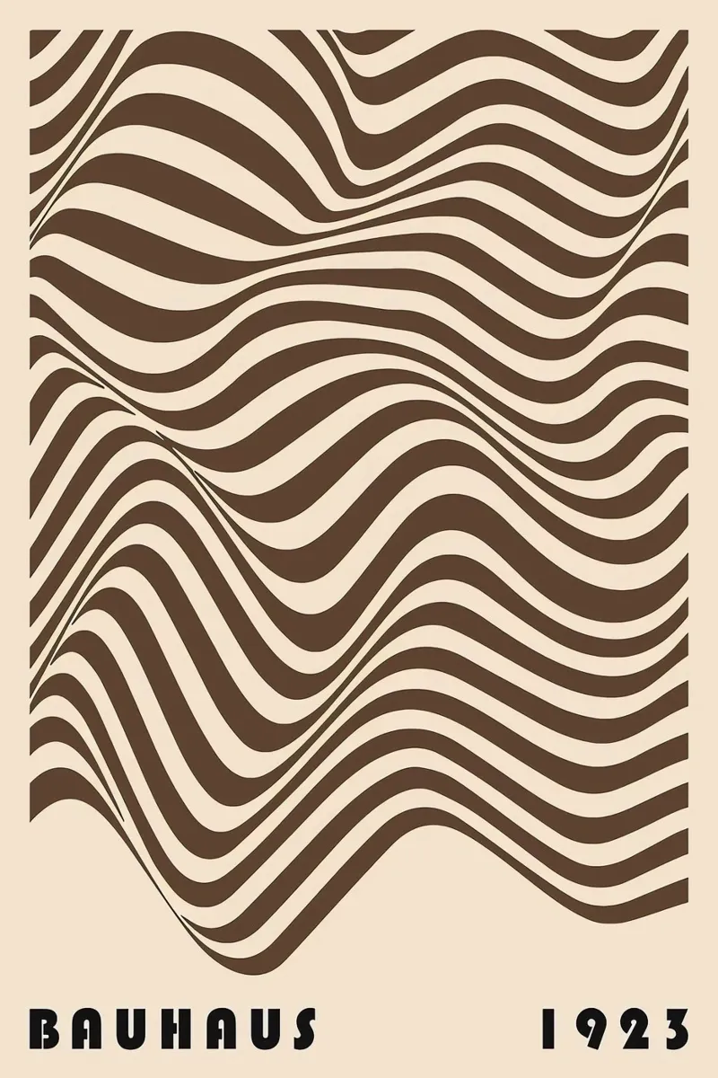 Bauhaus 1923 poster con telaio in alluminio da Narciso