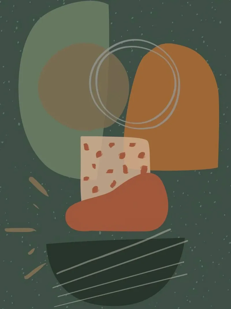 shape random food poster con telaio in plastica da comura