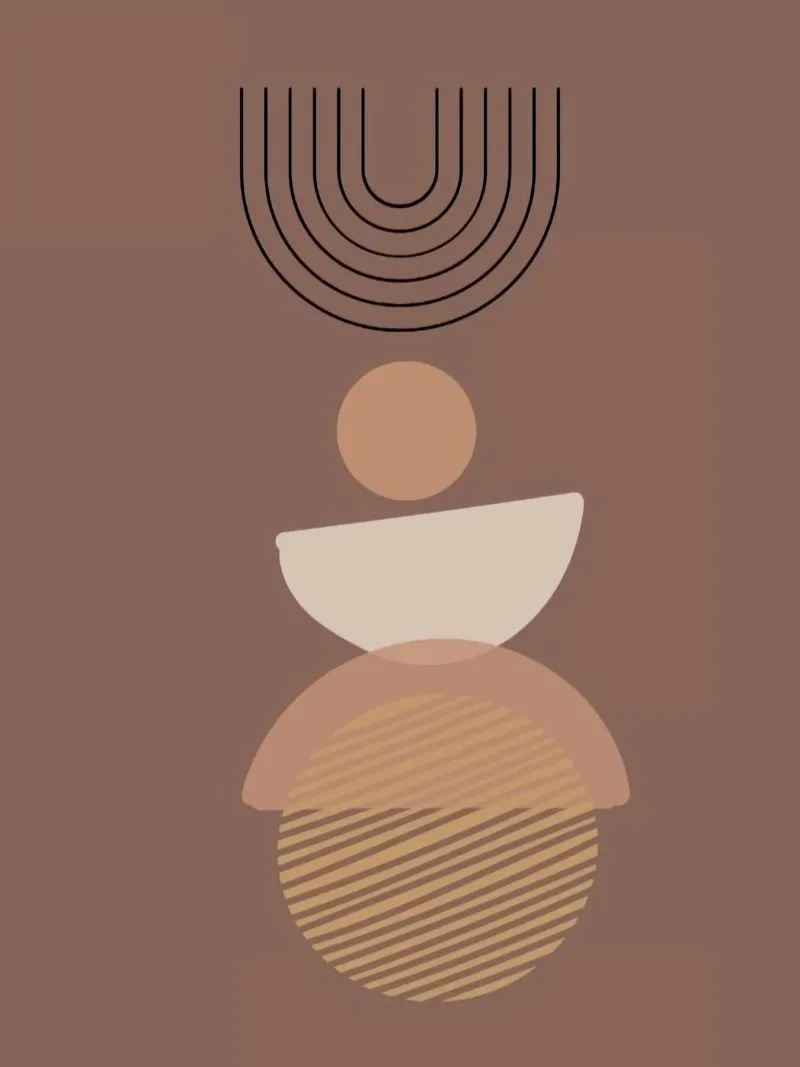balance shape circle curve poster da Josum