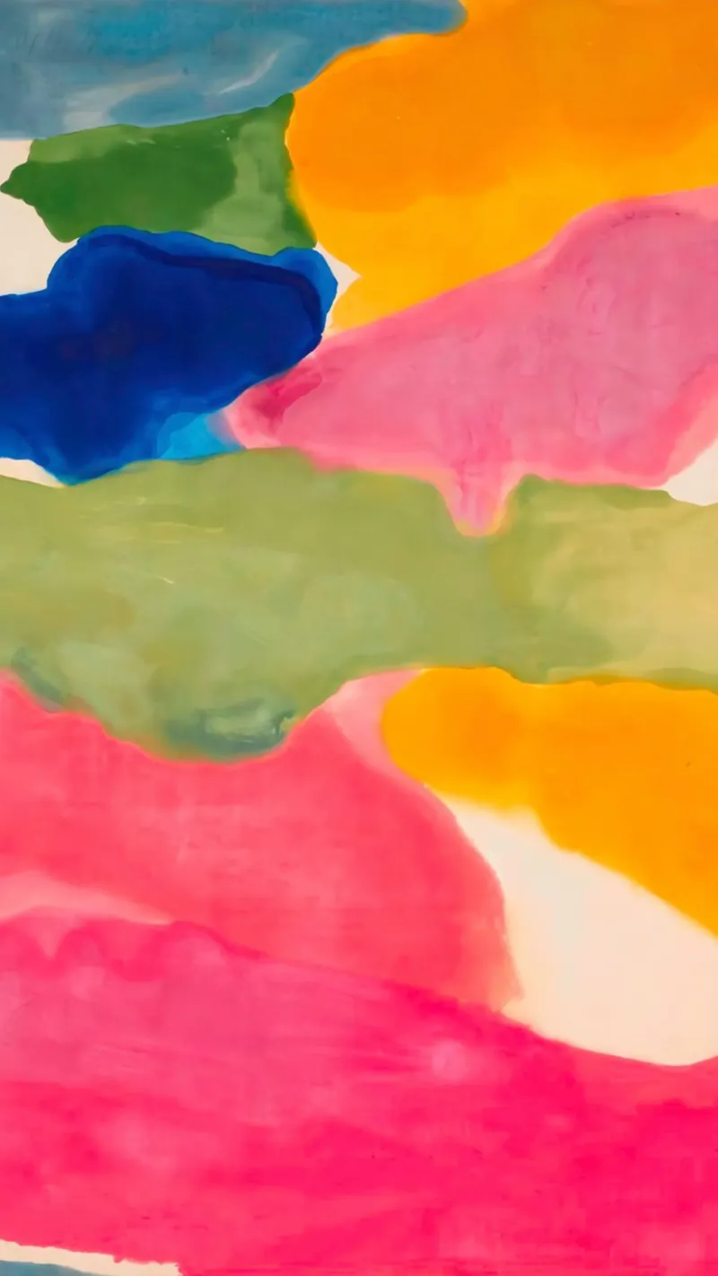 Helen Frankenthaler Tutti Frutti canvas met Baklijst van The Dillart