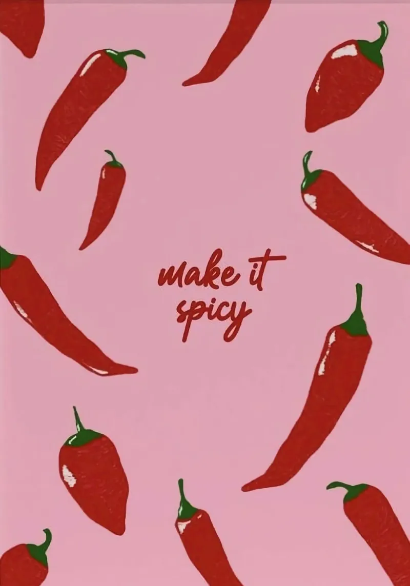 make it spicy chilli Leinwand mit Schattenfugenrahmen von sophiaz