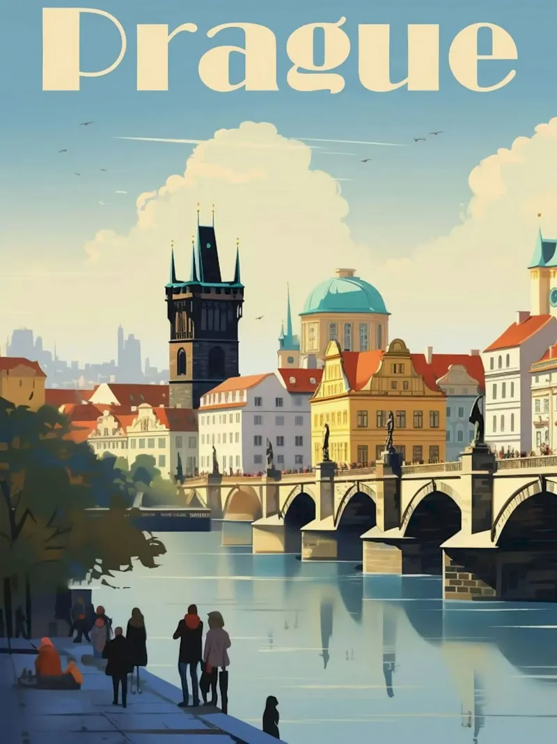 Prague tela con Cornice a cassetta da mazson