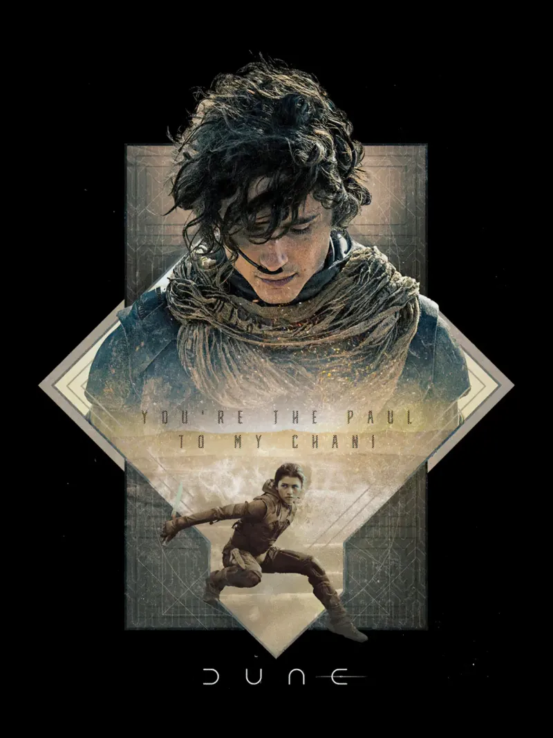 Tu sei il Paul della mia Chani poster con telaio in alluminio da Bone Studio
