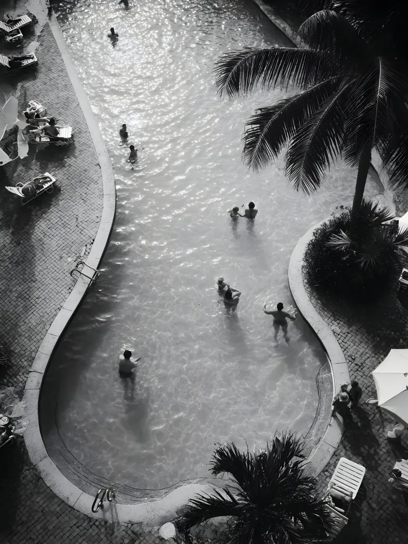 Retro Poolside poster da Mononoir
