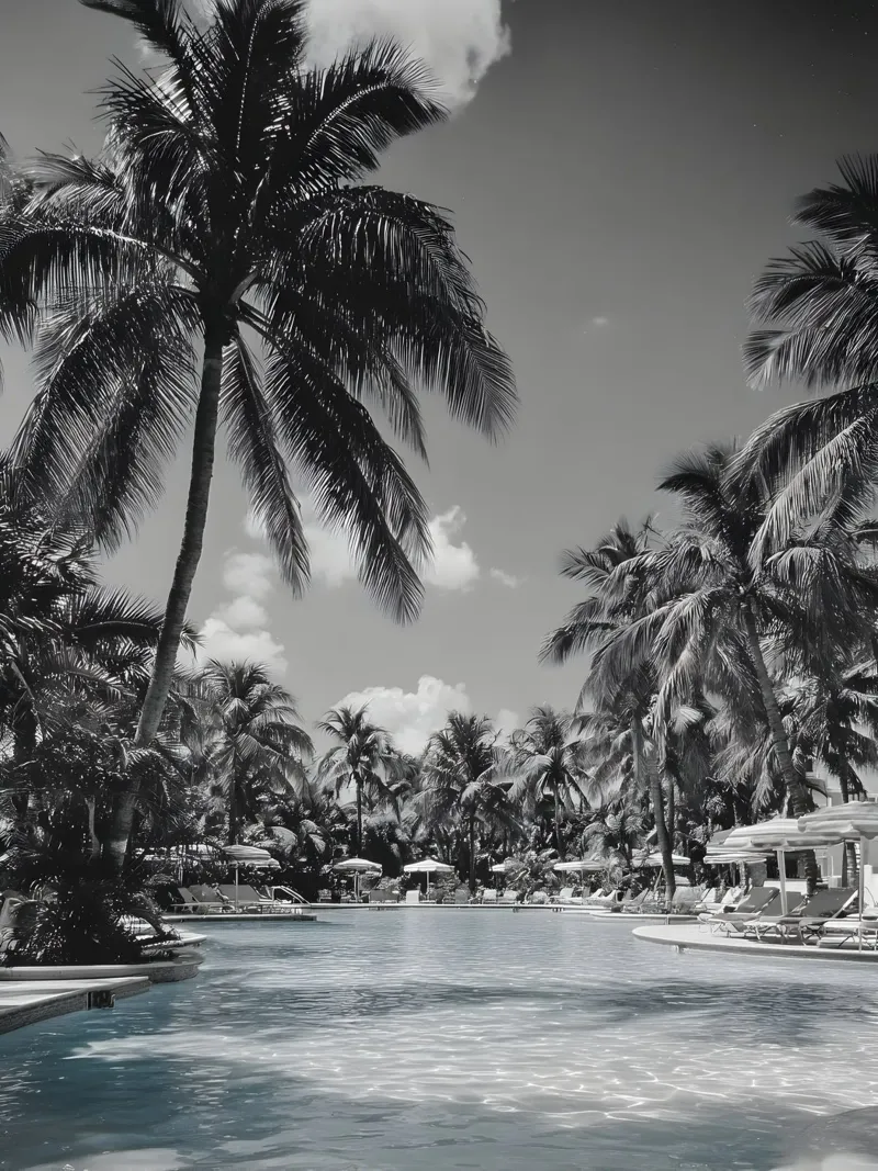Retro Poolside poster da Mononoir