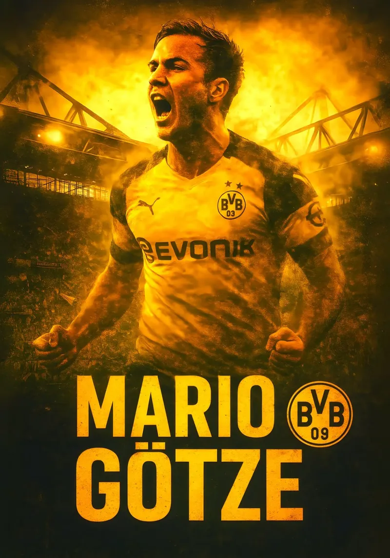 Mario Gotze poster da Cyberpunk Canvas
