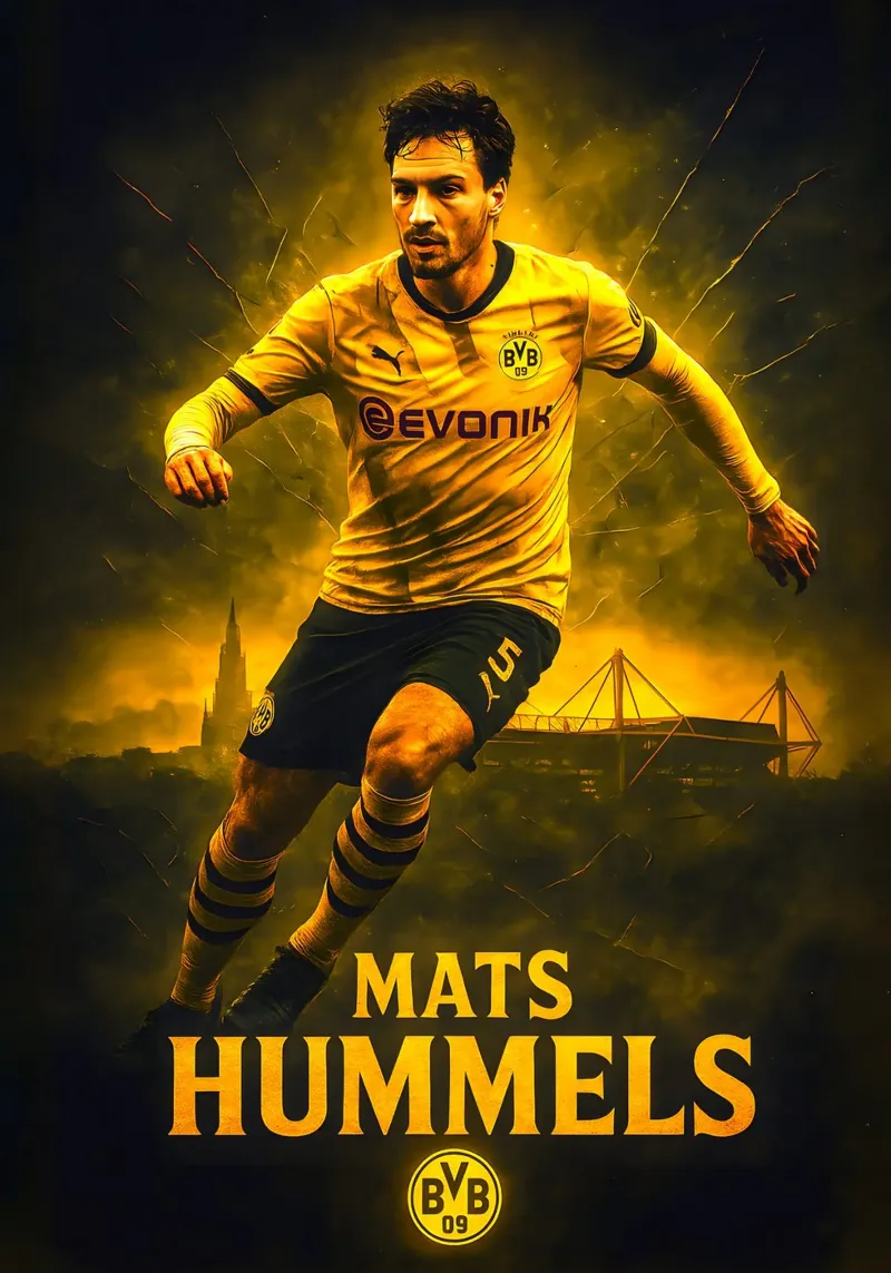 Mats Hummels canvas met Baklijst van Cyberpunk Canvas