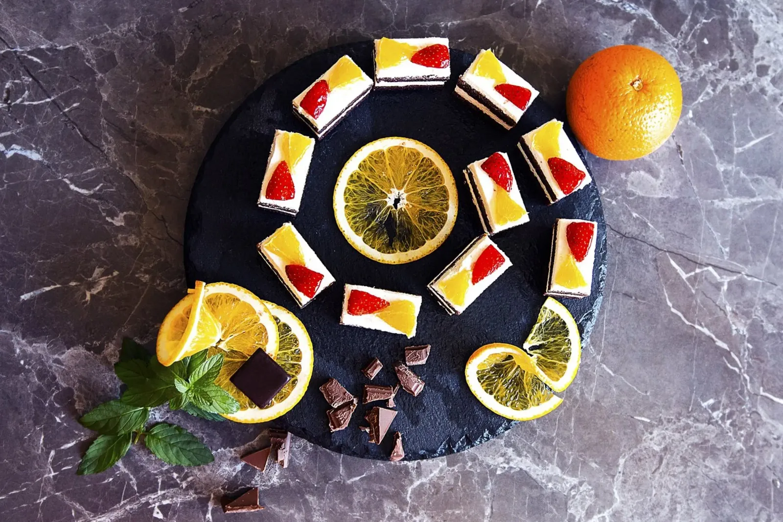 Spiral of Sweets – Fine Art Print canvas with Floater frame by jay