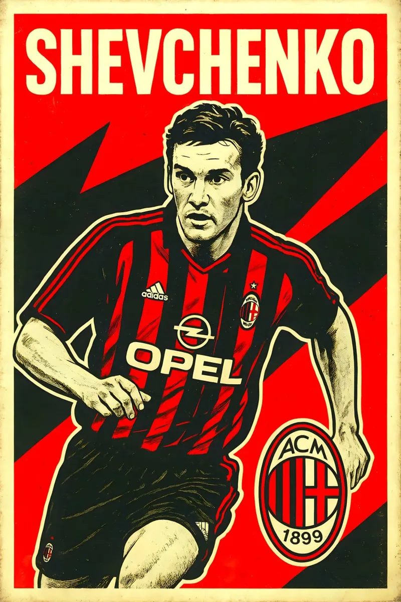 Andriy Shevchenko poster da Cyberpunk Canvas