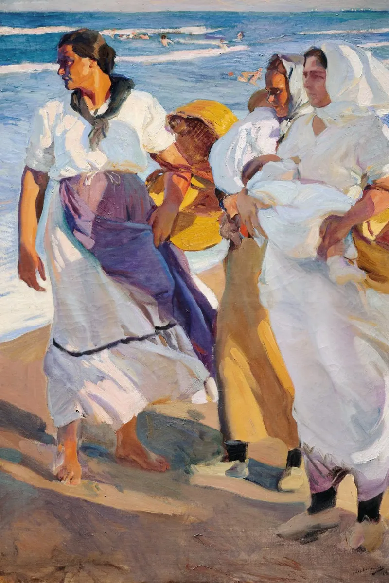 Le pescatrici di Valencia - Joaquín Sorolla y Bastida poster da Jolie Prints