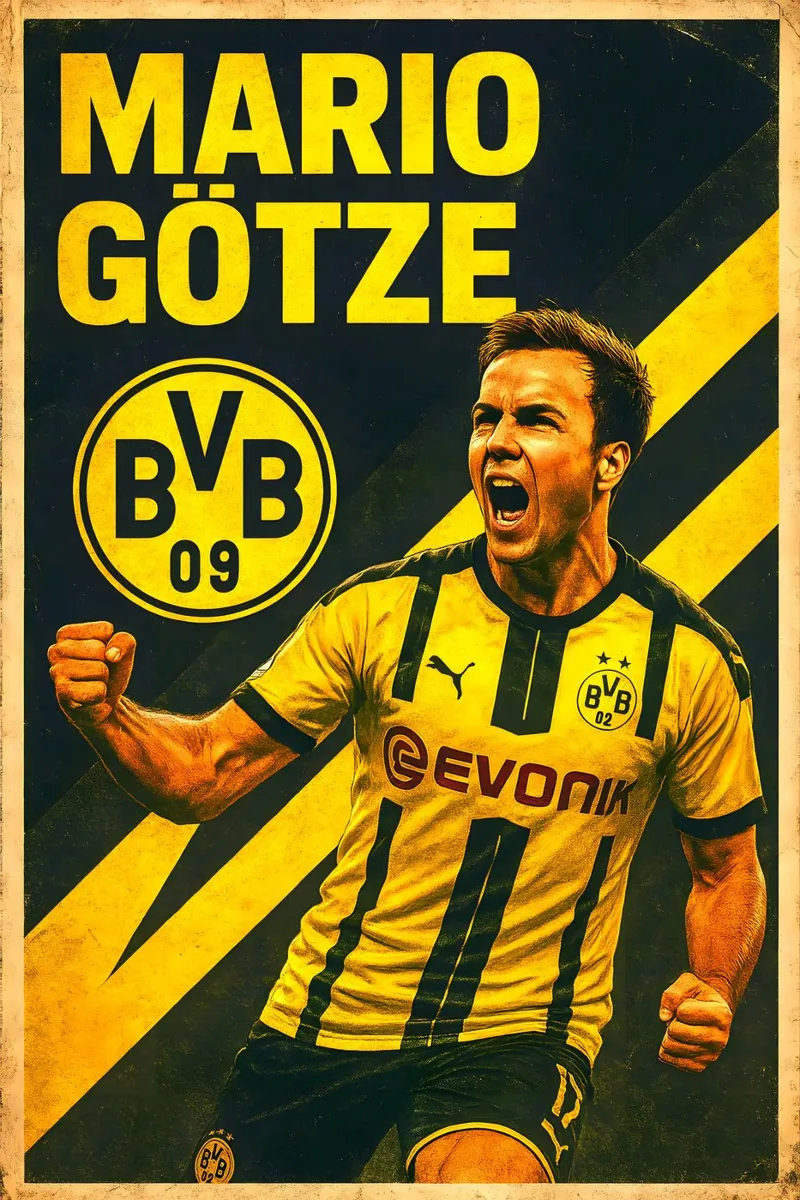 Mario Gotze poster da Cyberpunk Canvas