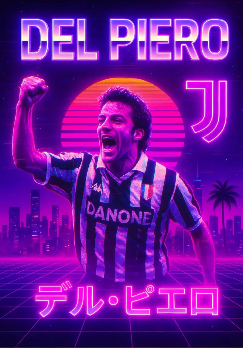 Alessandro Del Piero poster da Cyberpunk Canvas