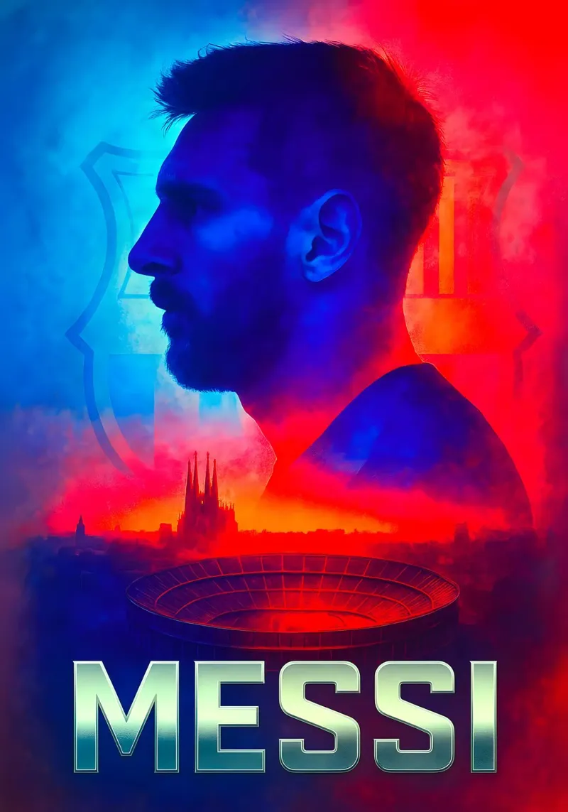 Lionel Messi poster da Cyberpunk Canvas
