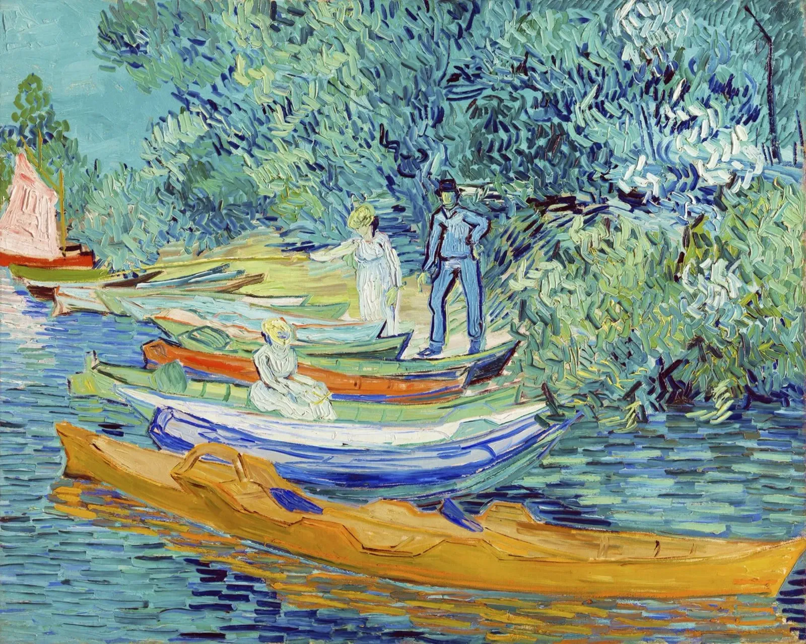 Banca dell'Oise ad Auvers (1890) - Vincent van Gogh poster da Venus Art