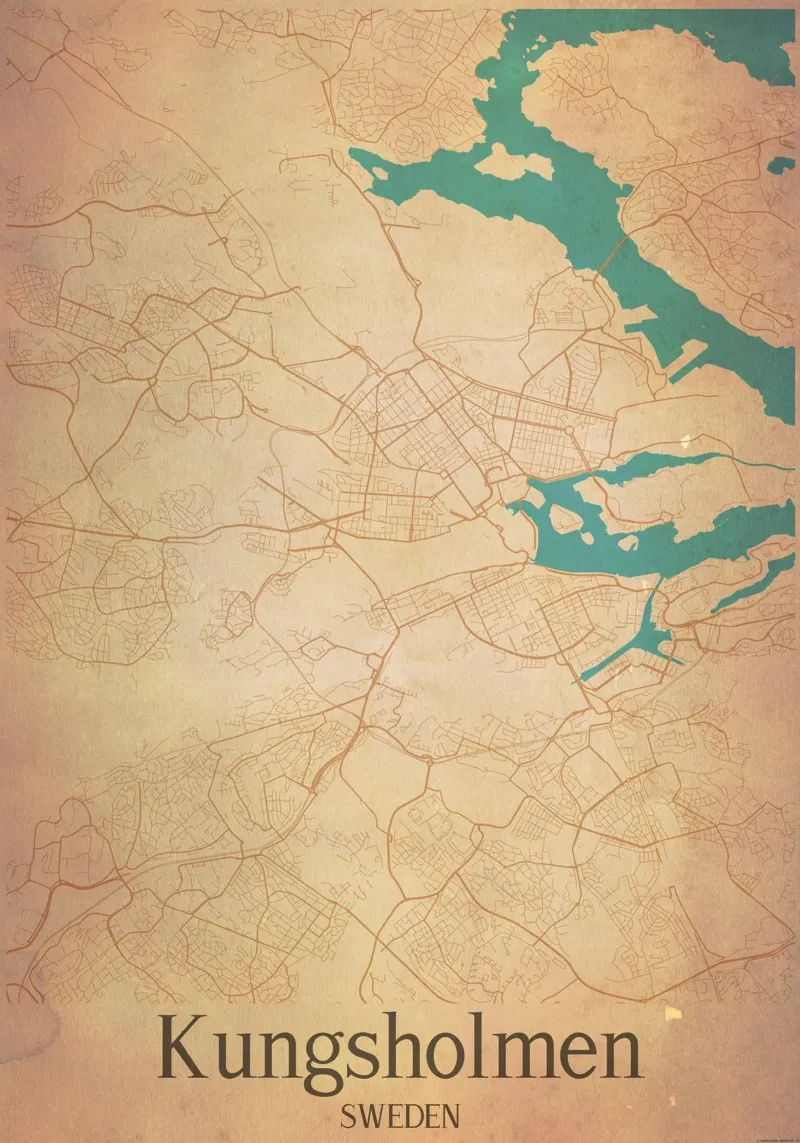 Kungsholmen SWEDEN poster da WorldPrint