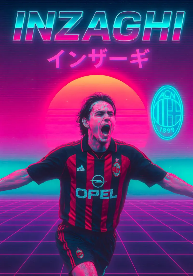 Filippo Inzaghi poster da Cyberpunk Canvas