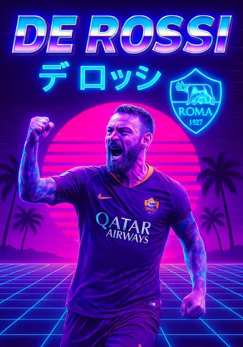 Daniele De Rossi poster da Cyberpunk Canvas