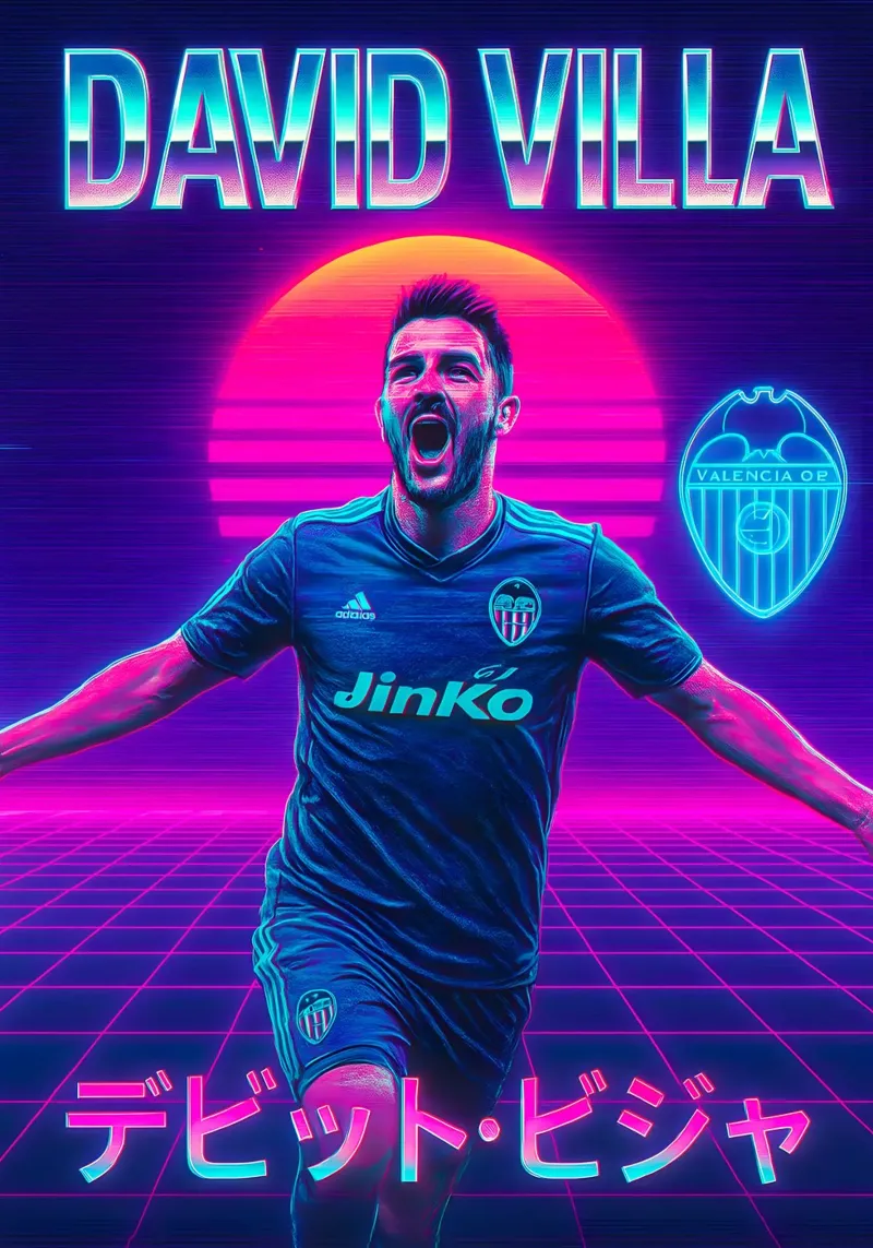 David Villa poster da Cyberpunk Canvas