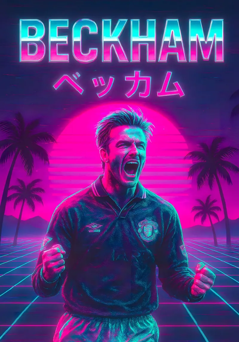 David Beckham poster da Cyberpunk Canvas