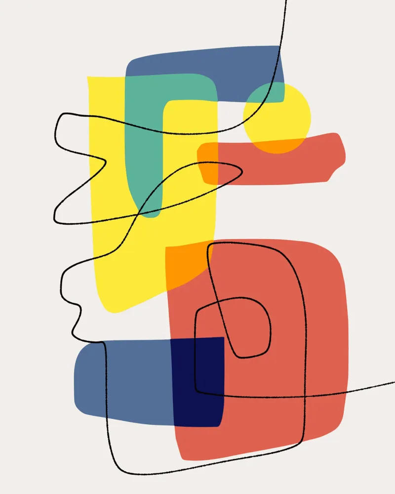 Tri color mash up 20 canvas with Floater frame by Little Dean