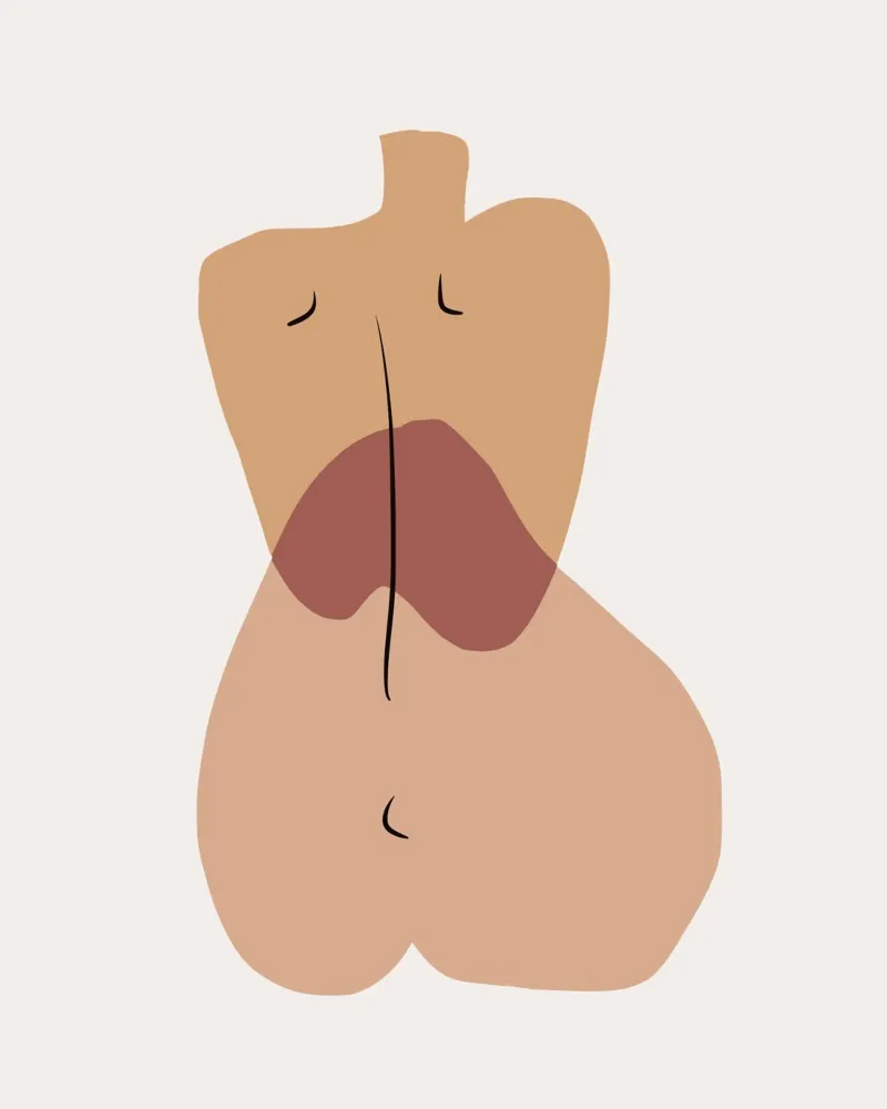 Beige nudo 02 poster da Little Dean