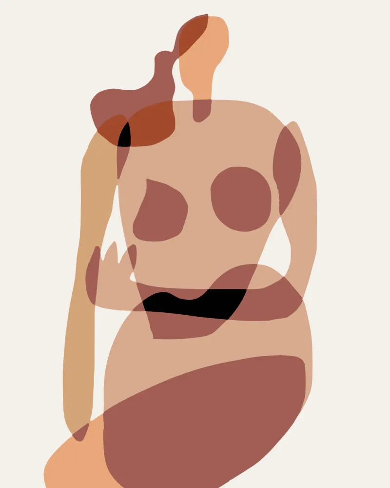 Beige nudo 03 poster da Little Dean