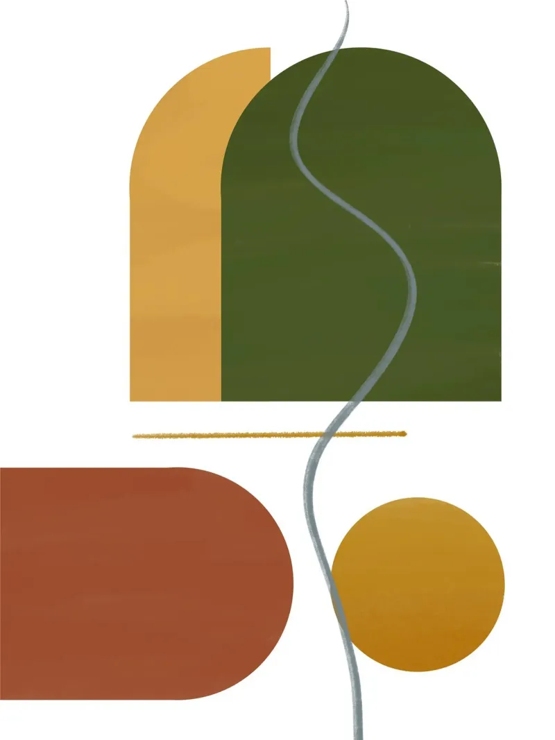 The Fall Edit - Abstrait automnal hahnemühle de KHouse Studio
