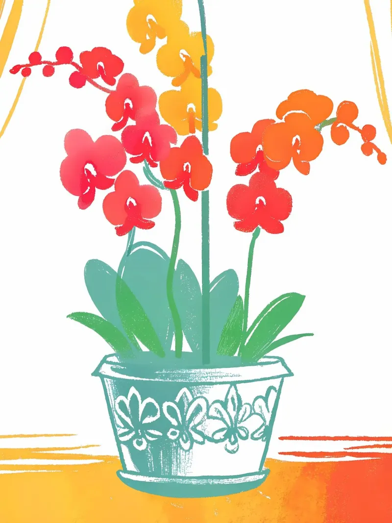 Decorazione con vaso di fiori tela con Cornice a cassetta da PREKETEWE