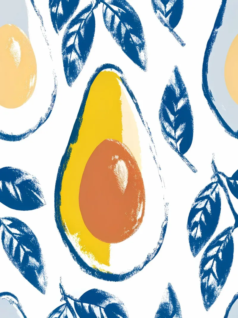 Avocado Frutta tela con Cornice a cassetta da PREKETEWE