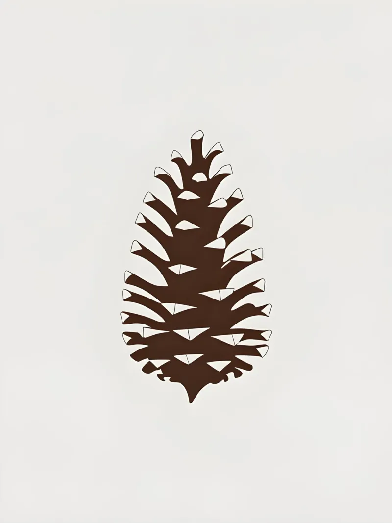 Pigna invernale poster con telaio in plastica da The Green Room