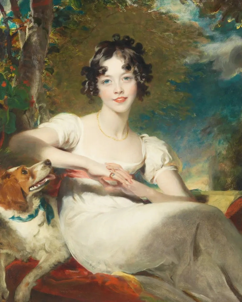 Lady Maria Conyngham - Sir Thomas Lawrence poster con telaio in legno da Venus Art
