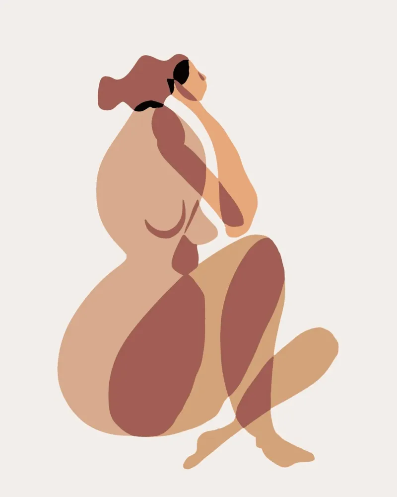 Beige nudo 09 poster da Little Dean
