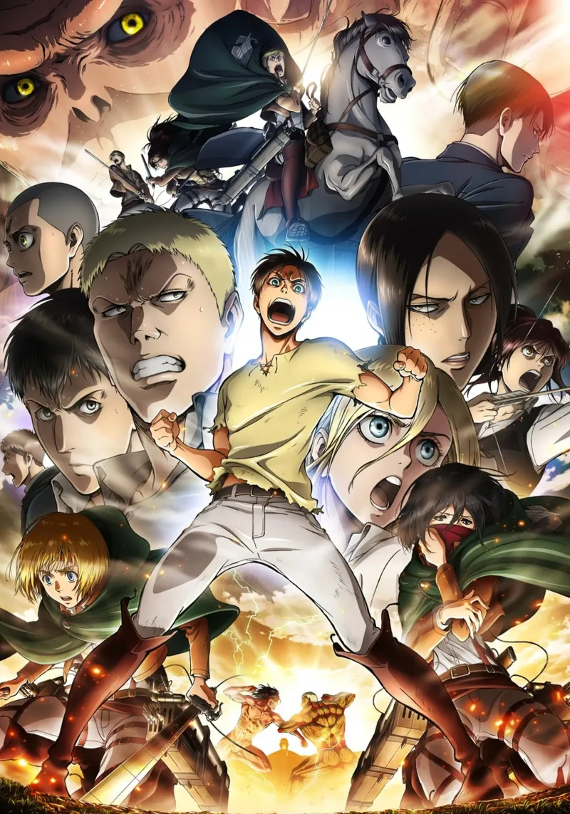 Eren vs Titan-pantser canvas met Baklijst van mary shop