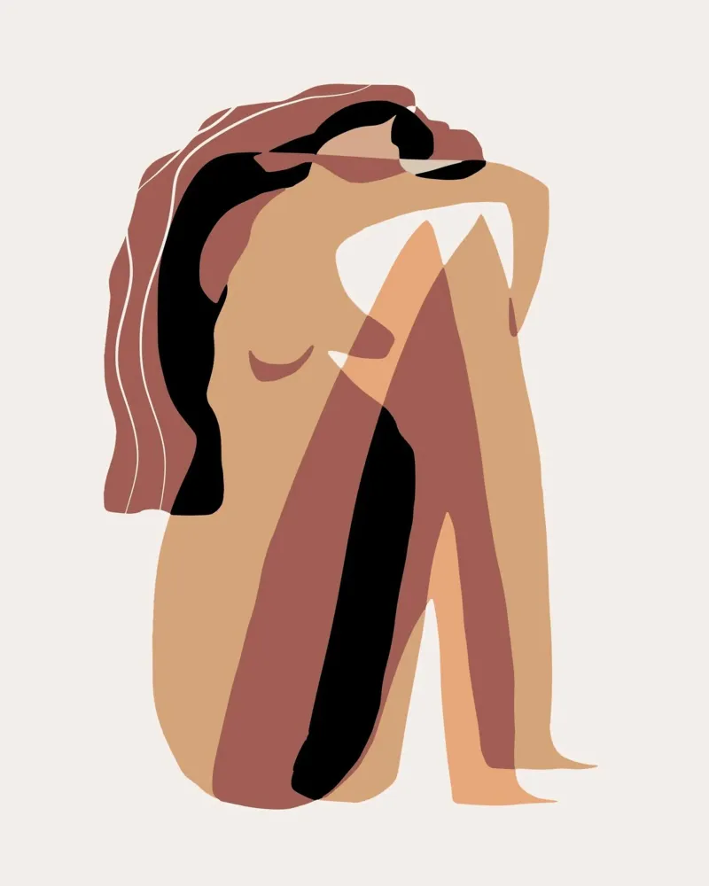 Beige nudo 12 poster da Little Dean