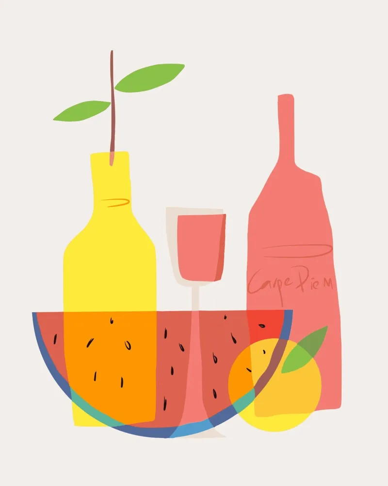 Melone e vino poster da Little Dean