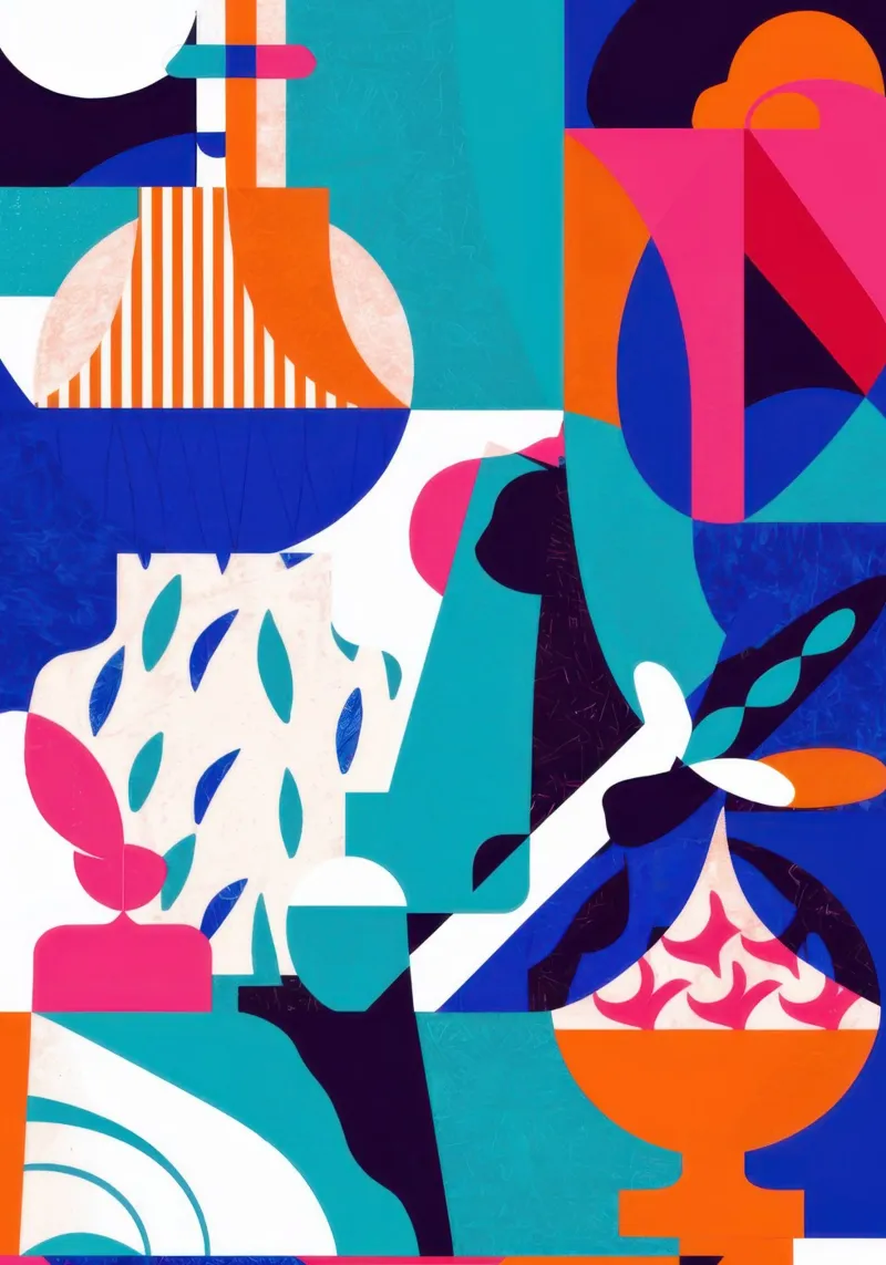 Abstract Ice Cream Joy poster by Frame Aura